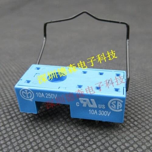 8-pin pin relay base socket plug-in PCB base /10A/250V/95.15.2 switch