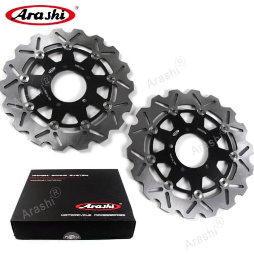 Arashi 1 Pair For KAWASAKI Z750 2007-2012 Z 750 CNC Front Brake Disc Brake Rotors 2007 2008 2009 2010 2011 2012 Z750-ABS