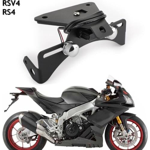 Artudatech License Plate Holder for Aprilia Tuono V4/V4R RS4 125 RS4 50 2011-2019 RSV4 2009-2019 2010 2018 Accessories