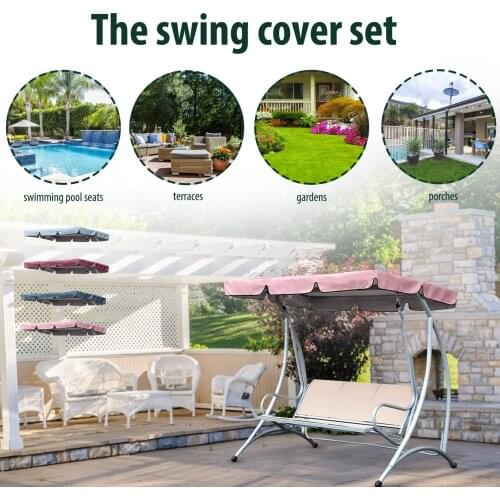 Large Swing Ceiling Cover Anti-UV Patio Canopy Waterproof Sun shade shelter outdoor garden Oxford cloth Awning replace cover