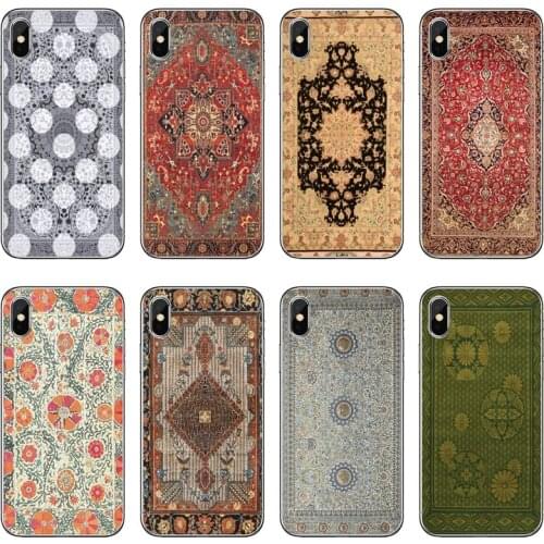 For Samsung Galaxy S10 Lite S9 S8 S7 S6 edge Plus S5 S4 Note 9 8 5 4 mini cover case Persian carpet Floral pattern