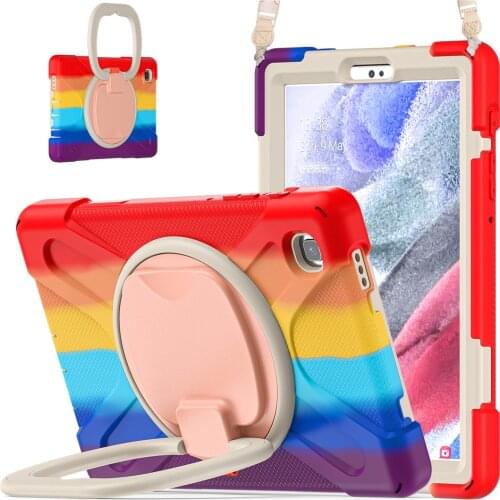 Case for Samsung Tab A7 Lite 8.7 SM-T220 T225 Rugged Full Body Folding Handle Strap Kickstand Cover for Galaxy Tab A7 Lite 8.7