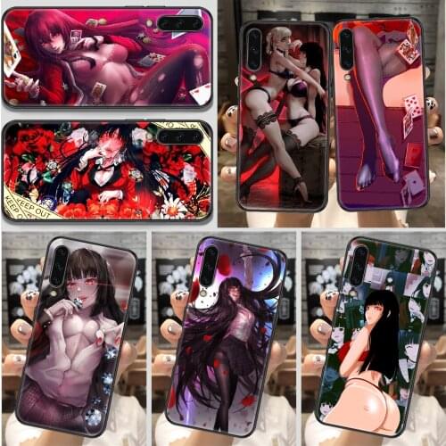 Kakegurui Jabami Yumeko Phone Case For Samsung Galaxy A 10 12 20E 21S 30 32 40 50 51 52 70 71 72 5 6 7 2016 2018 black luxury