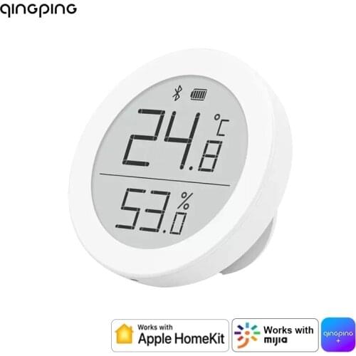 Xiaomi QingPing Temperature Humidity Sensor Digital Home Thermometer Hygrometer Monitor Electronic Ink Screen for Apple HomeKit