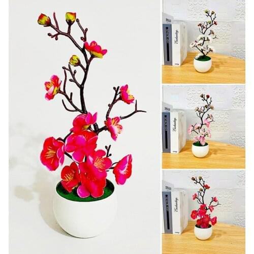 Artificial Potted Plants Are Brightly Colored 11.8*4.3 Inches And Durable For Wedding, Party, Home Decoration