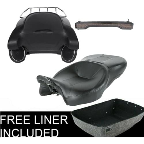 Motorcycle King Trunk Speaker Tail Light Rider Passenger Seat For Harley Tour Pak Touring Road King Road Glide Street 2014-2020