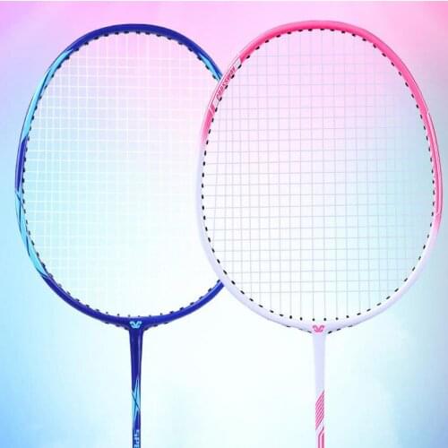2pcs Elementary Exercises Badminton Rackets Set Ultra Light Double Badminton Racquet Carbon Lightest Playing Badminton Whole -40