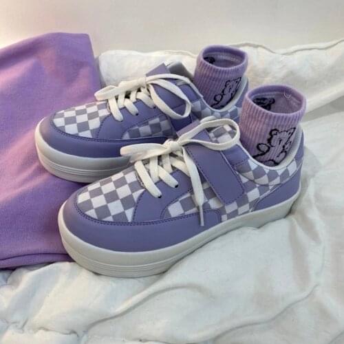 Men Shoes Sneakers Girl Board Shoes Female Plaid Sports Shoes Zapatillas Hombre Chaussure Homme