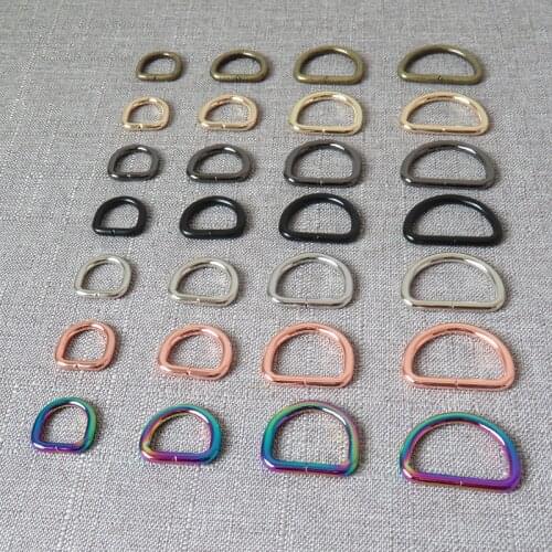 1Pc 15mm 20mm 25mm 32mm Webbing Metal D Ring Belt Straps Buckle Clasp DIY Bag Dog Collar Leash Backpack Sewing Garment Accessory