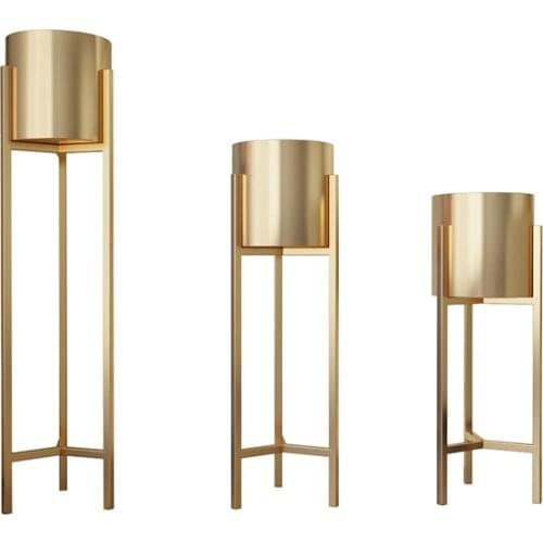 Nordic metal plant stand for living room indoor brief floor plant iron racks flower metal stand balcony metal shelf