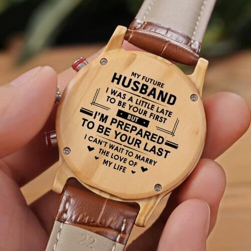 My Future Husband IWas A Little Late To Be Your First Men Watches Steel Watches Men 30m Waterproof Business Leisure Gifts