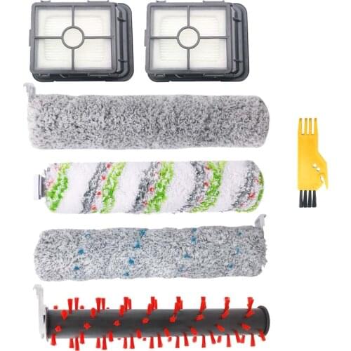 2554A Roller Brush Filter Set For Bissell Crosswave Cordless Max Series 2554 2590 2593 2596 Wet Dry Vacuum Cleaner Parts
