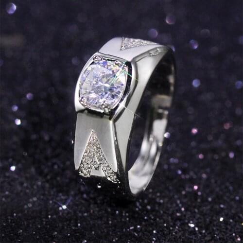 Wedding Rings For Women Fashion Simple Silver Plated Square Cubic Zirconia Ring Women Ring Birthday Gift For Girlfriend Jewelry