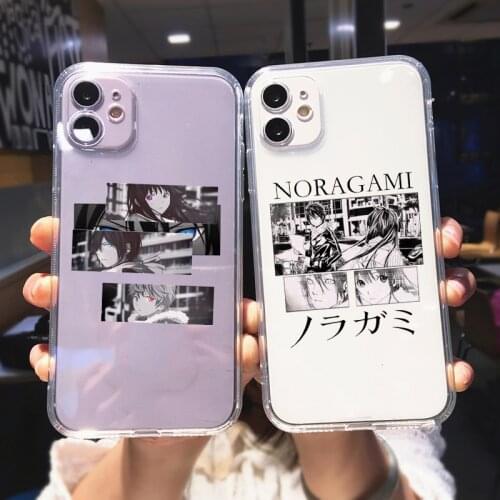Hot Japanese Anime Noragami Phone Case For iPhone 11 Pro MAX 12 XS SE20 XR 8 7 6Plus Clear Soft Silicone Cover Shockproof Fundas