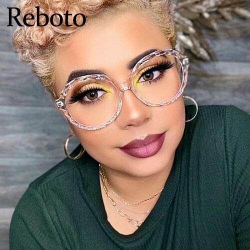 Transparent Round Women Glasses Frame Optical Luxury Brand Computer Anti Blue Light Eyewear Female Optical Frames Glass