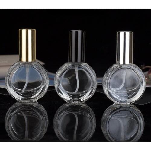 20pcs/lot 10ml Clear Glass Perfume Bottles Spray Refillable Atomizer Scent Bottles Packaging Cosmetic Bottle
