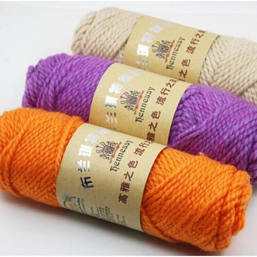 Hot Sell 5 balls/lot 500g natural soft Wool yarn Hand Knitting Wool Yarn Warm Soft Dyed Yarn for kniting Beautiful Hat Scarf
