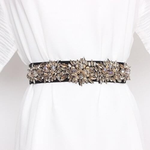Luxury Bridal Belts with Crystal Womens Accessories Wedding Belt Sashes Belts For Evening Party Prom Gown Dress