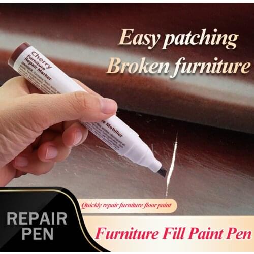 Furniture Touch-up/Fill Paint Marker Filler Pen Composite Repair Pen Floor/Stairs/Door/Woodenware Scratch/Patch Restore Marker