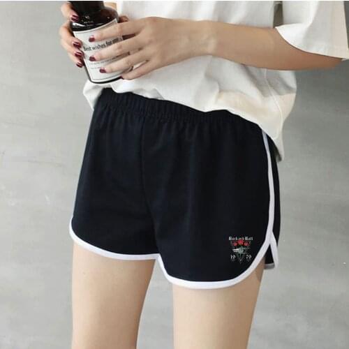 Шорты женский shorts women Yoga Leggings Tights Summer Woman clothing Sport Rose and Skull Fitness Push Up Gym Short