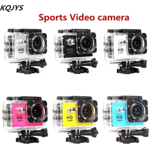 KQJYS Motorcycle Dash Sports Action Vedio Camera 1080P/60fps LCD 170D Lens Full HD 30m Waterproof pro Sports Camera Helmet Cam