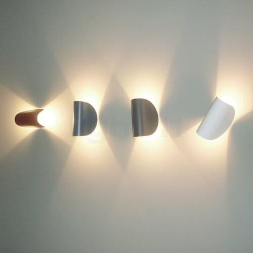 LED Wall Lamp Nordic Rotating Wall Light creative personality bedroom bedside living room decor art wall sconce Fixtures