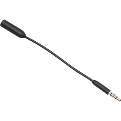 Jack Plug Slim 3.5mm Audio Jack Male to Female Headphone Extender Cable for Phone Tablets Black Audio Aux Cable