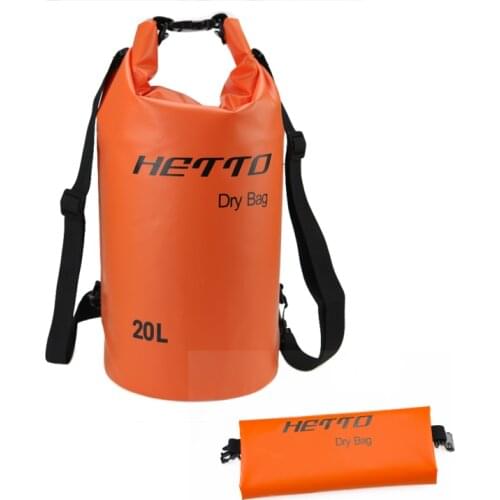 20L Waterproof Diving Bag Super PVC Bag Outdoor Storage Backpack Diving Swimming Rafting Kayaking Rowing Bag Water-resistant
