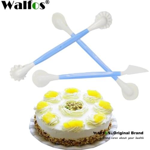 WALFOS 3Pcs/Set Fondant Pens Cake Decorating Flower Modelling Craft Clays Sugar Craft Tool Cutter Fondant Cake Tools