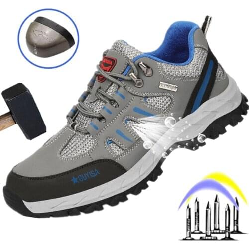 Anti-stab Work Safety Shoes Men Women Work Sneaker Anti-smash Steel Toe Shoes Indestructible Construction Protective Footwear