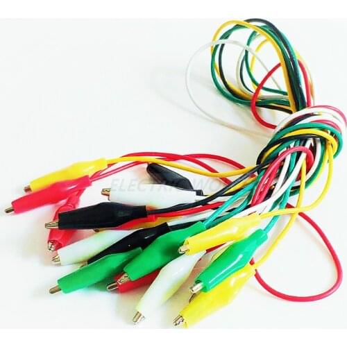 Alligator Clips Electrical Test Leads Clip Double-ended Crocodile Clips Roach Clip Test Jumper Wire Connector Cable Connectors