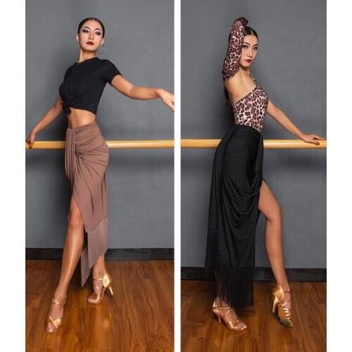 Latin Dance Dress Women Adult Costume Latin Dance latin split skirt bachata dress salsa dress jive Wjj64