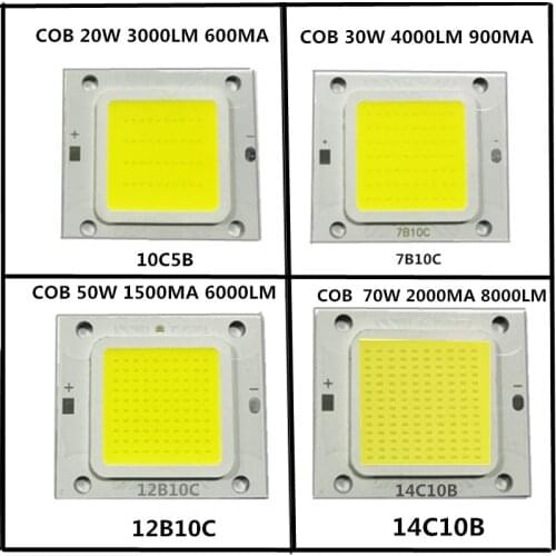 20PCS/lot COB 4640 Real 20W 30W 50W LAMP LED light beads Warm Cold white high power lamp long life good chips for Street Lights