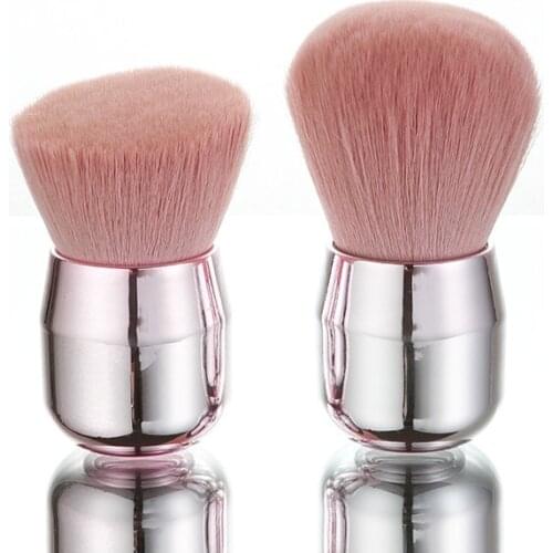 30pcs/lot DIY Pink Mushroom Head Portable Powder Cosmetic Brush Mini Synthetic Fiber Makeup Appliances Cosmetic Tools HA1930