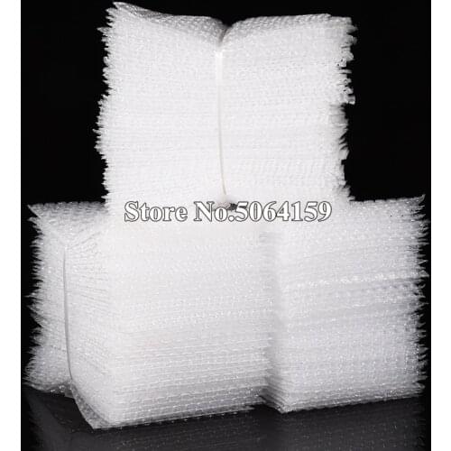 50pcs 100pcs 200pcs 100*150mm Plastic Wrap Envelope white Bubble packing Bags PE bubble bag Shockproof double film bubble bag