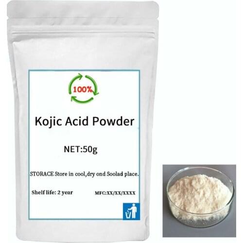 99% kojic acid skin whitening powder cosmetic anti-aging, treatment age spot, Kojic acid powder suppress melanin