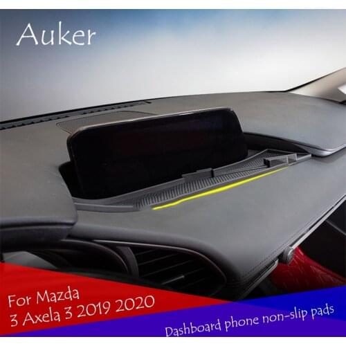 Car anti-slip mat Auto Silicone interior dashboard phone non-slip storage mat pads For Mazda 3 Axela 3 2019 2020