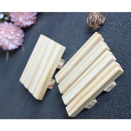 Wooden Soap Dish Wood Soap Rack Storage Tray Holder Bath Shower Plate Bathroom Accessories Free Shipping