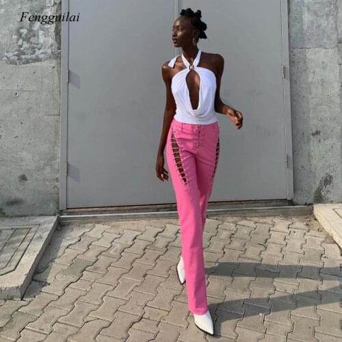 Fengguilai Women's Leather Pants