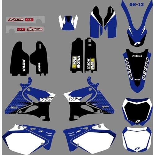 Graphics Backgrounds Decal Sticker Kit for Yamaha YZ125 YZ250 YZ 125 250 2002-2014 2011 2010 2009 2008 2007 2006 2005 2004 2003