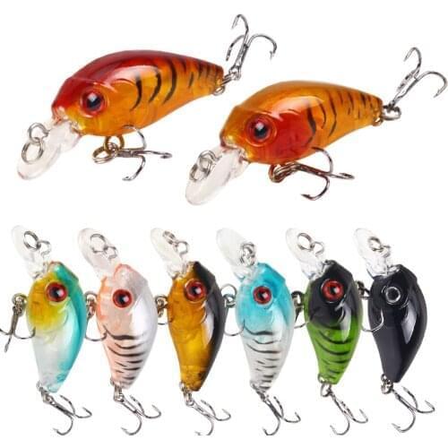 Walk Fish One Piece Lifelike 4.5CM 3.5G Fish Wobbler Floating Fishing Lure Tackle Crankbait Artificial Japan Hard Bait