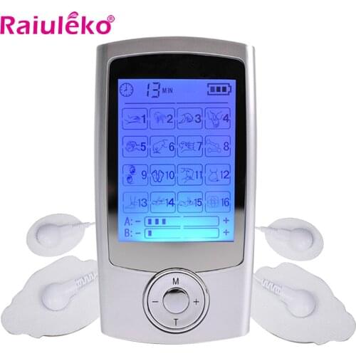 Pulse Tens Acupuncture Machine EMS Muscle Stimulator Electric Body Massage Digital Therapy Machine Pain Relief Electrostimulator