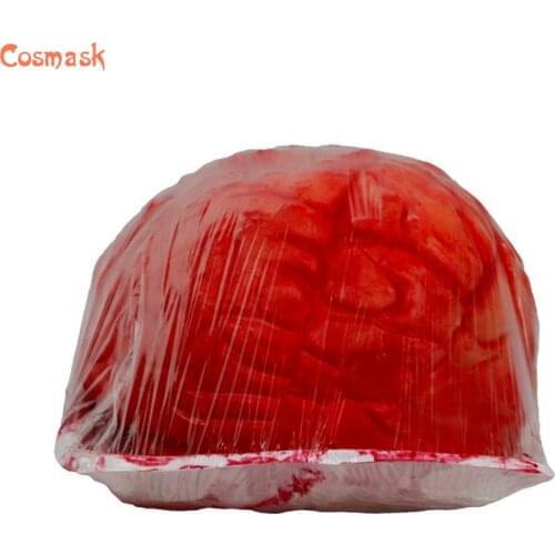 Cosmask Halloween Decoration Human Brain Prop Practical Jokes Toys And Prop Latex Horror Scary Prop For Halloween Party