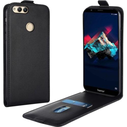 Flip Leather Case for Huawei Honor 7X BND-L21 LND-AL40 Vertical Cover for Honor 7X 7x Case Phone Bag