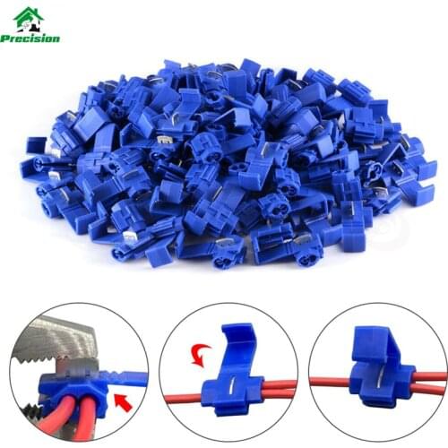 1000Pcs Red Electrical Cable Connectors Fast Quick Splice Lock Wire Terminals Crimp Scotchlocks Snap On Connector For Car