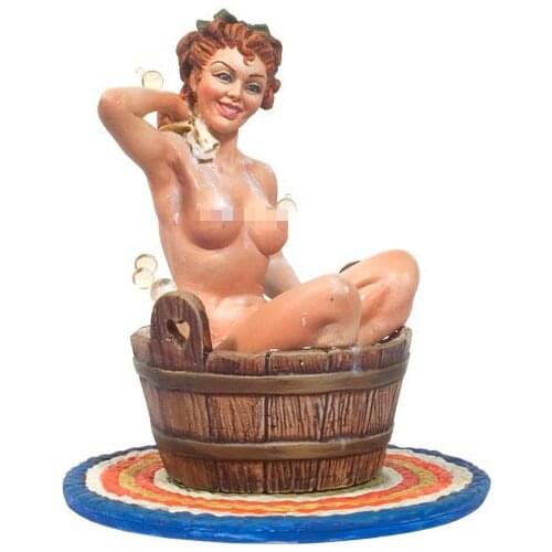 [Loong Way Miniatures] Andrea Miniatures Pin Up Series Wanna Scrub my Back 75mm Metal Miniature
