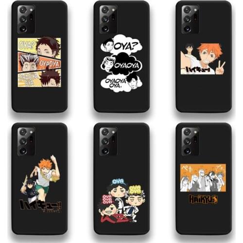 Cute Japan Anime Oya Haikyuu Phone Case For Samsung Galaxy Note20 ultra 7 8 9 10 Plus lite M51 M21 M31 J8 2018 Prime