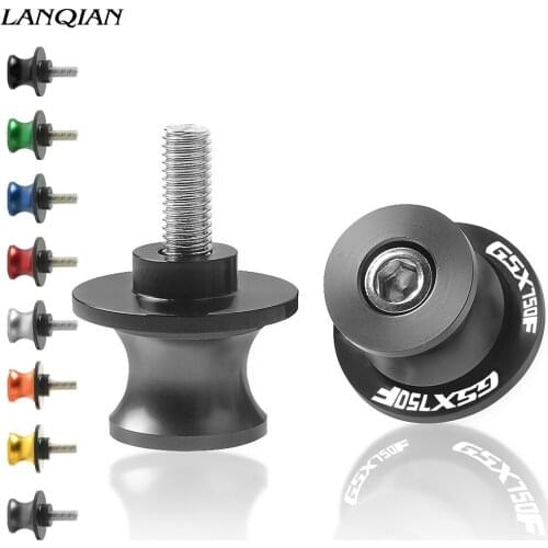 Motorcycle Swingarm Sliders 8MM Swing Slider Stand Screw Arm Drop For SUZUKI GSX750F GSX 750F 750 F Katana 1991 1992 - 2006