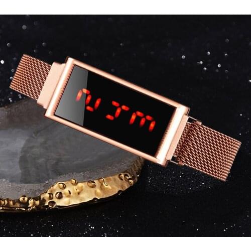 Male and Women Watch Students LED Red Light Digital Wristwatches Fashionable Outdoor Sports