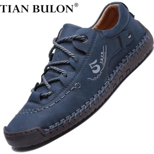 Men Sneakers Fashion Men Casual Shoes Leather Handmade Breathable Man Shoes Luxury Brand Mens Loafers Moccasins Adult Footwear